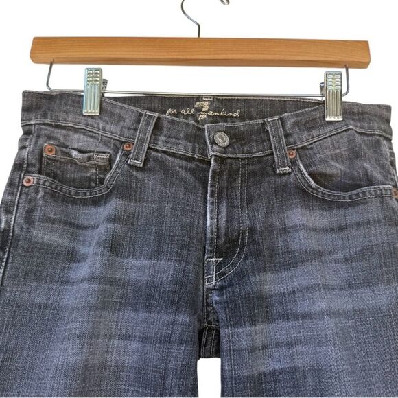 7 For All Mankind Grey Bootcut Jeans - Picture 7 of 7